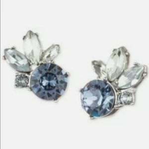 Silver Tone Cluster Button RHOD Earrings, Givenchy